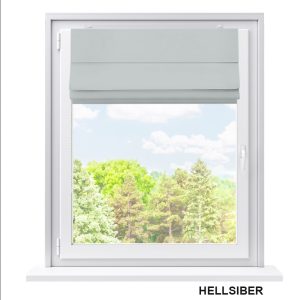 Römisches Thermo-Rollo am Fensterrahmen mit 100% Verdunkelung (Blackout) – komplette Farbpalette